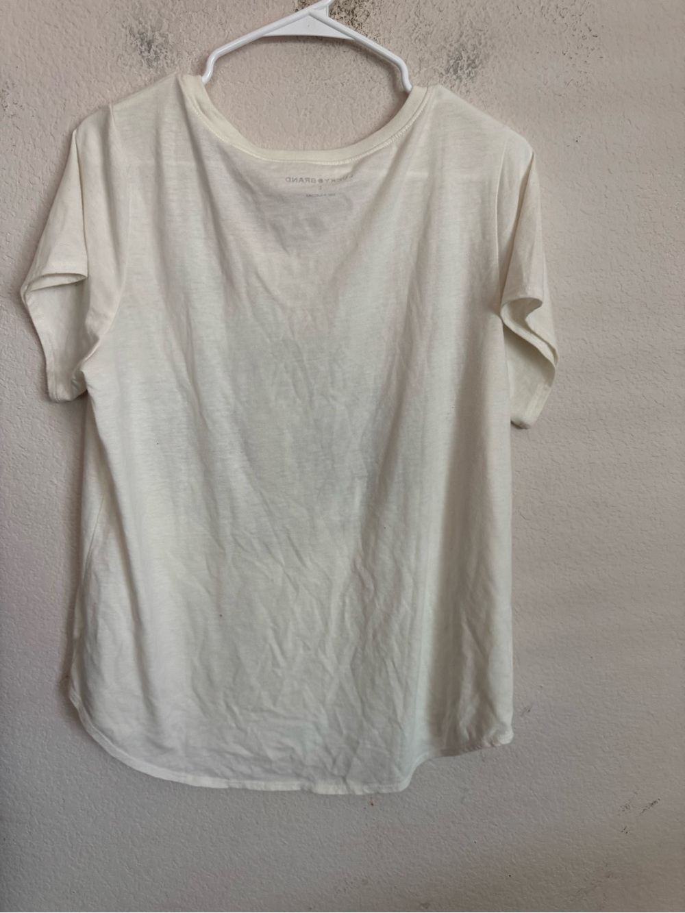 Lucky Brand Women's Top Graphic Tee Elephant Short Sleeve